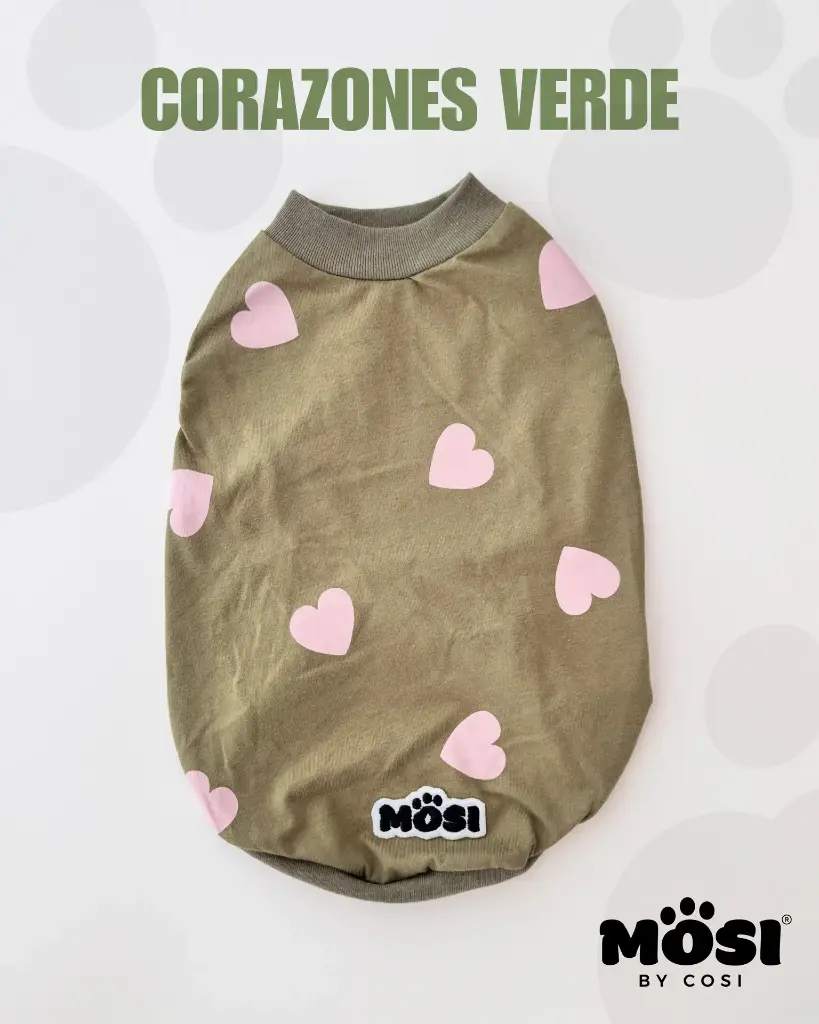 Playera corazoncito verde