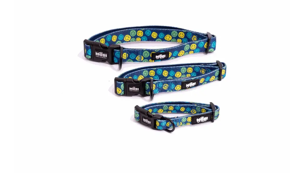 COLLAR BLUE SMILEY 