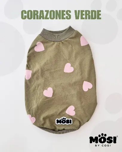 Playera corazoncito verde